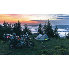 Load image into Gallery viewer, Bear Sentry electric fence around motorcycle campsite in Carpathian mountains