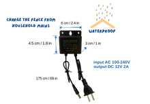 Load image into Gallery viewer, Waterproof AC to DC 12V transformer