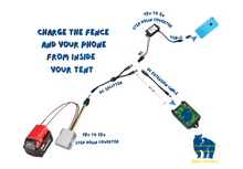 Load image into Gallery viewer, Milwaukee battery adapter, voltage converter (18V to 12V) and DC plug
