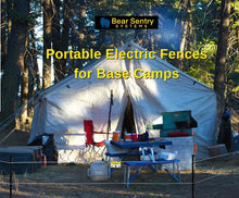 Load image into Gallery viewer, Base Camp Bear Sentry electric fence for hunters.
